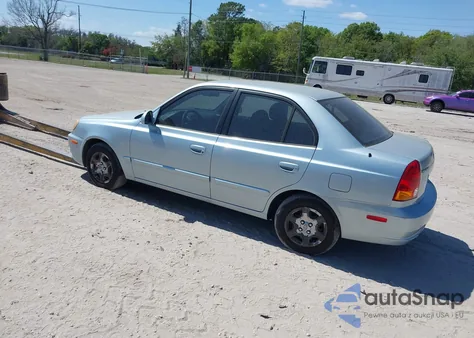 2005 Hyundai Accent Gls из США, поврежденный, VIN KMHCG45C55U614718